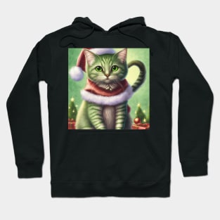 Cute Meowy Christmas cat Hoodie